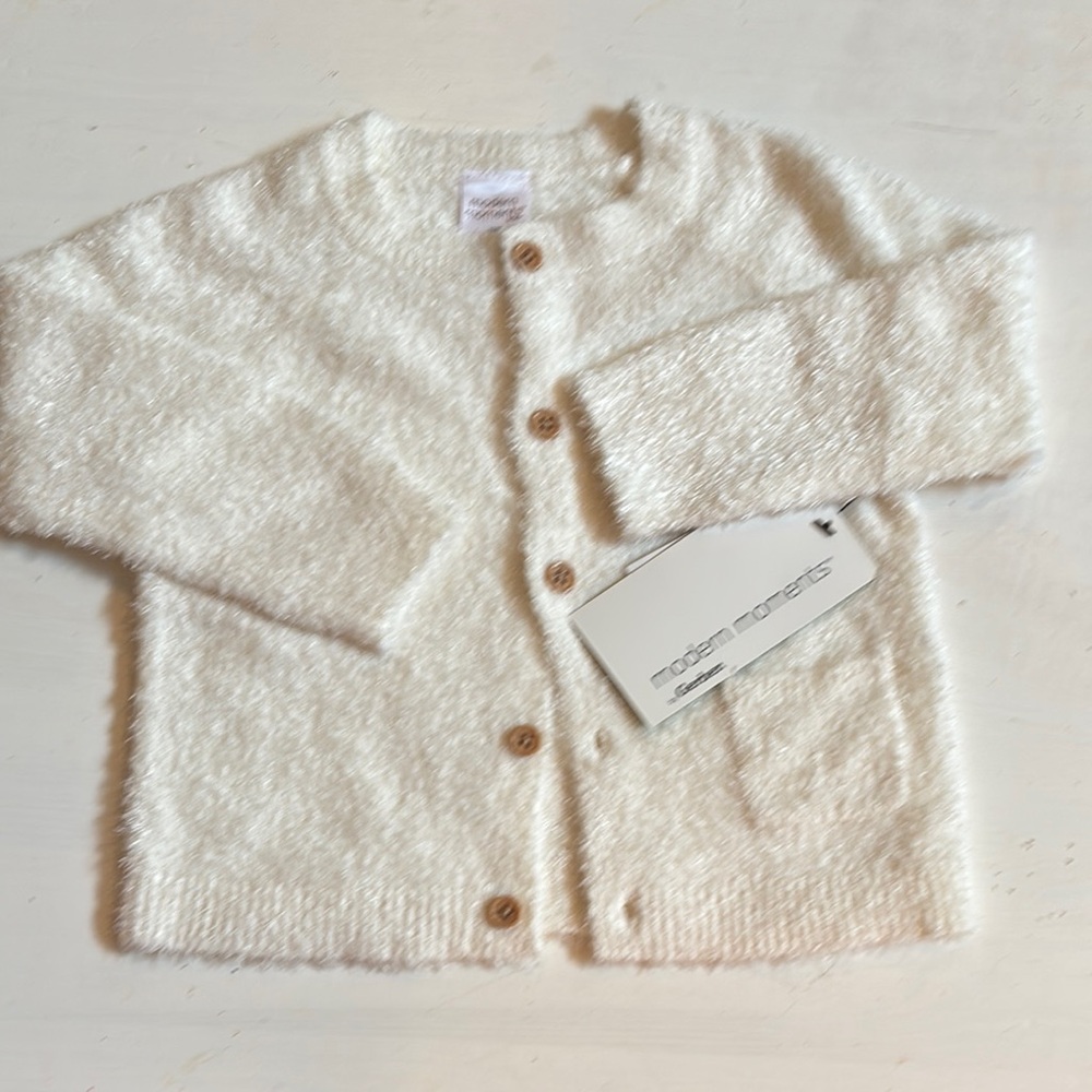 NWT Gerber Kids Cream Cardigan sweater